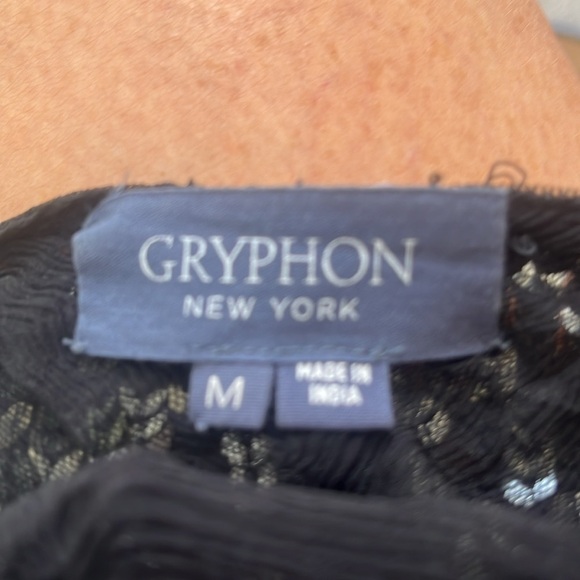 Gryphon Mermaid Party Tank with Sequins, Silk Lining.  Colors silver & Black M. - Picture 4 of 6